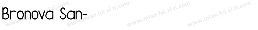 Bronova San字体转换